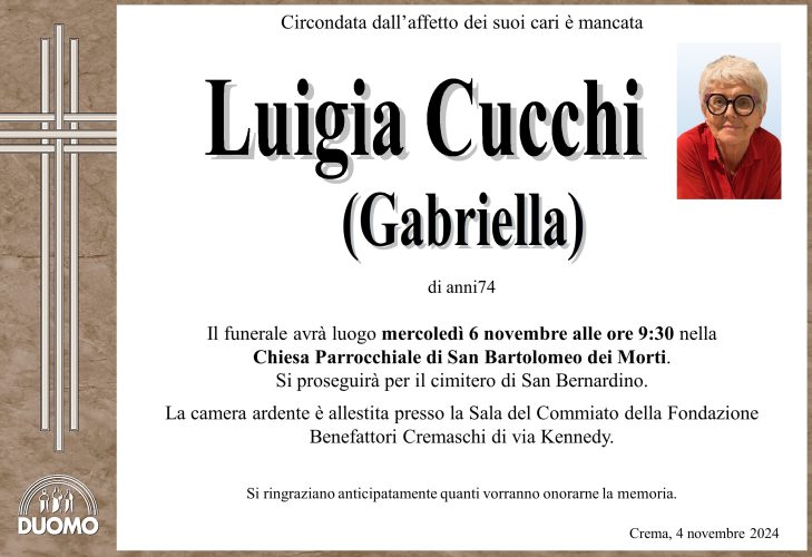 Cucchi Luigia x sito