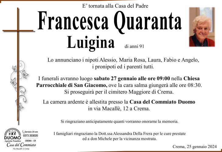 Quaranta Francesca