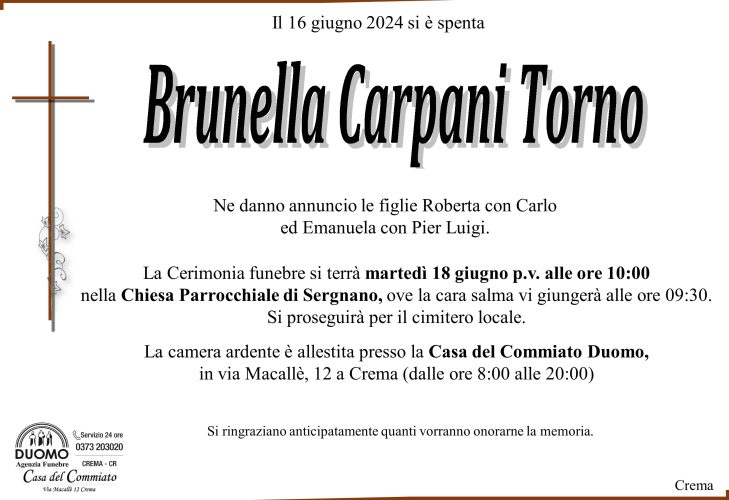 Torno Brunella x sito